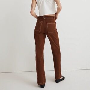 Madewell The Emmett Wide-Leg Pant: Garment Dyed Edition